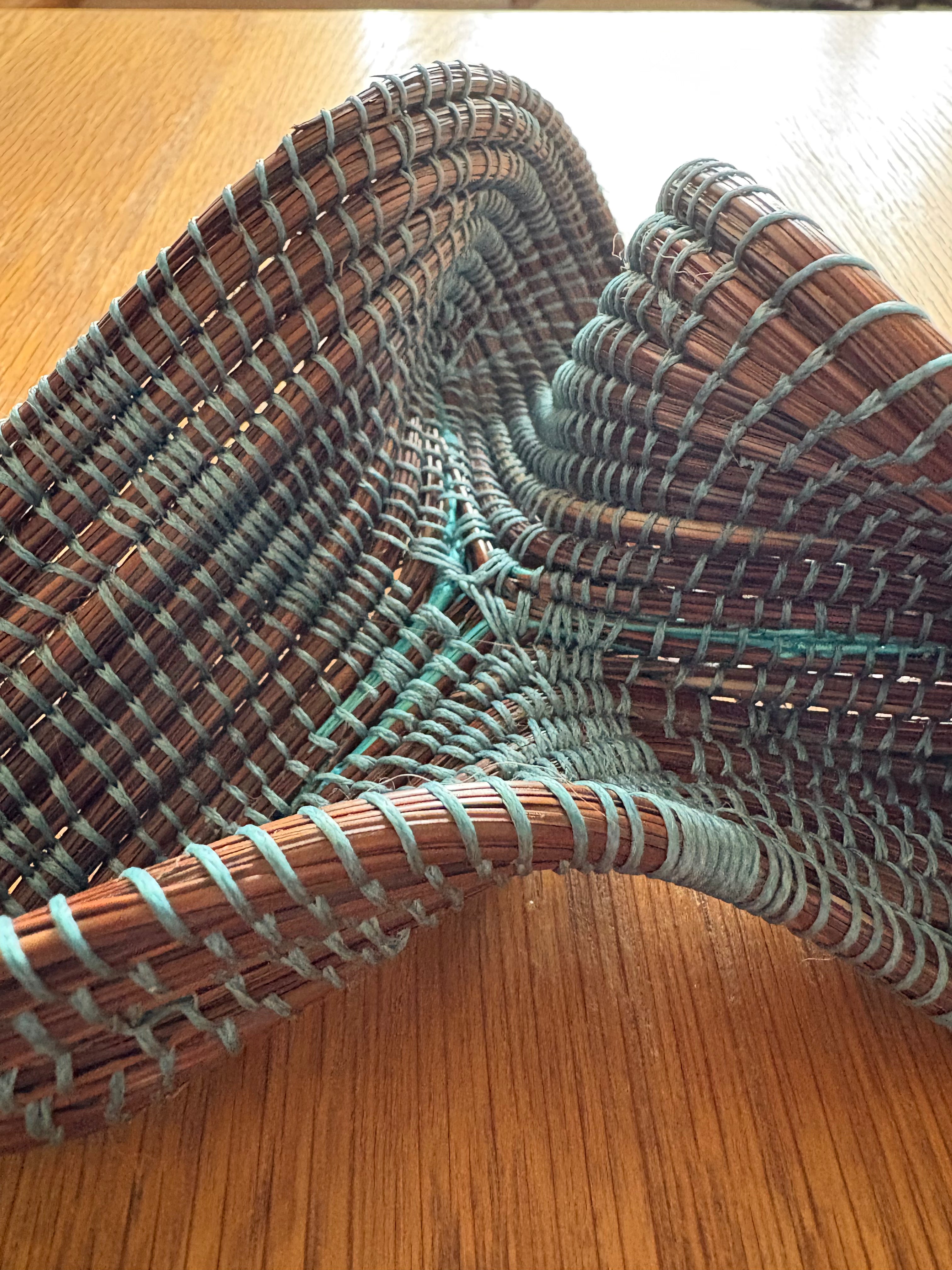 Pine Needle Tripod- ‘Twisted in Blue’